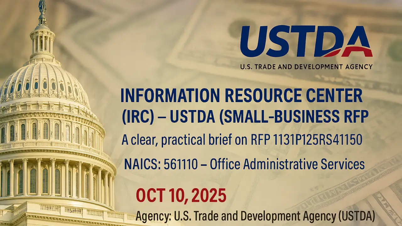 Information Resource Center (IRC) – USTDA Small-Business RFP